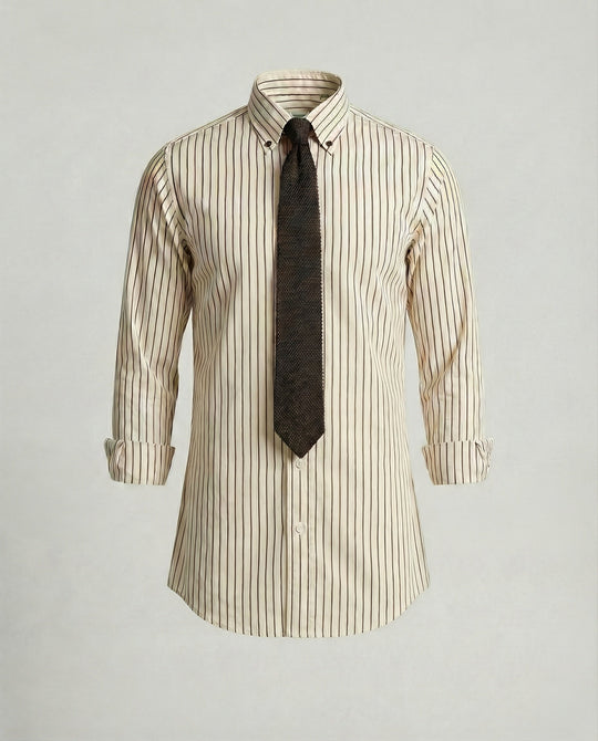 Herren Langarmhemden Business Slim