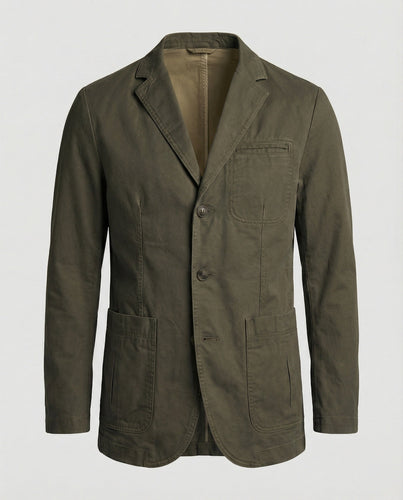 Herren Blazer Herren Baumwolle leger
