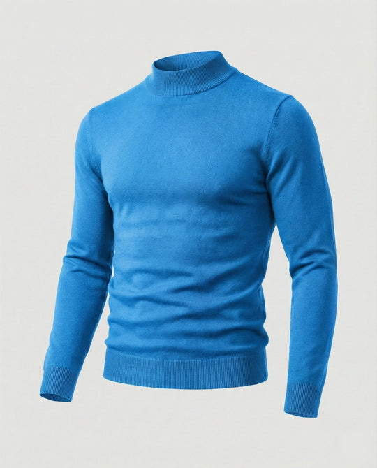 Herren eleganter Pullover mit Stehkragen
