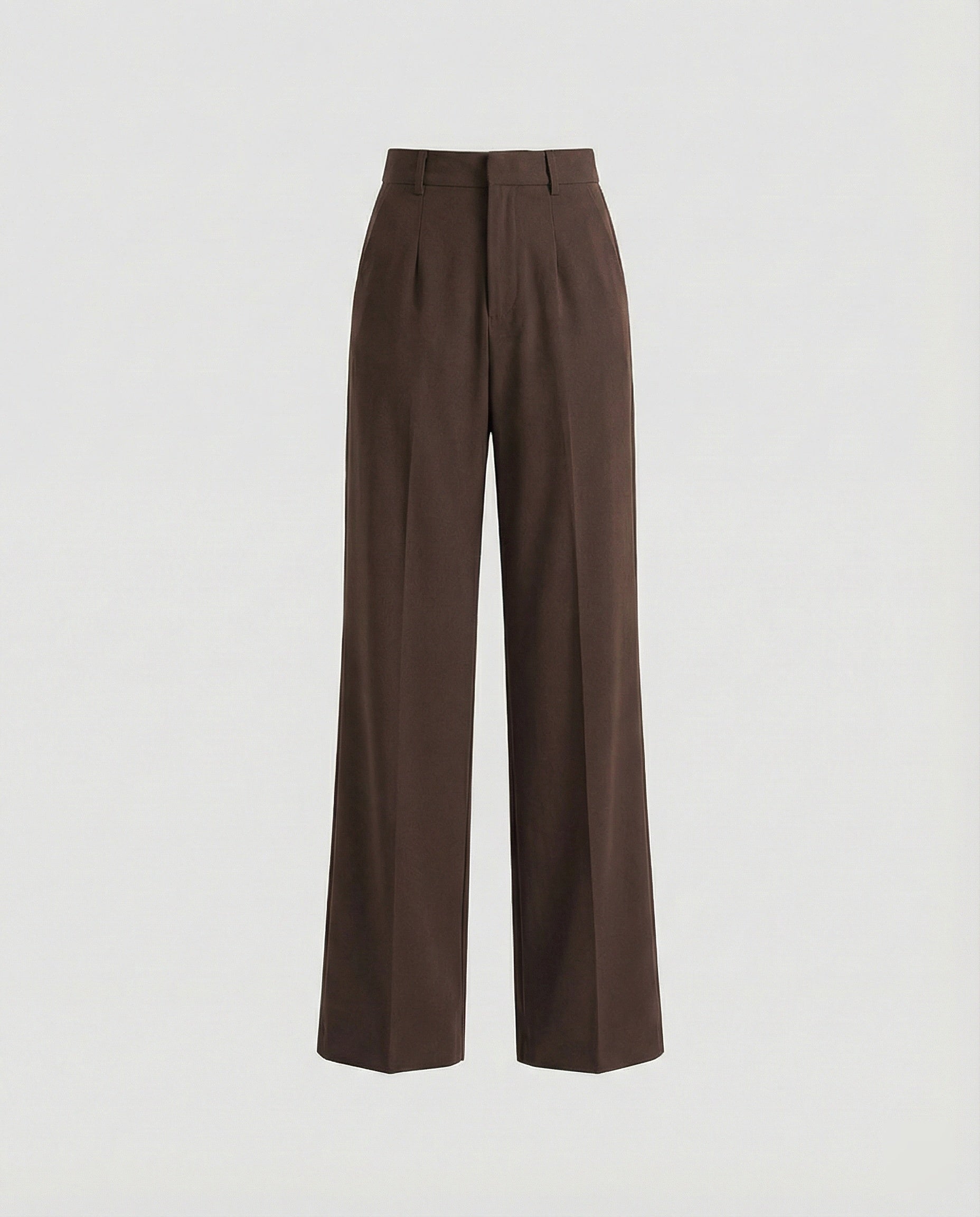 Damen weite Stoffhose mit Bügelfalte