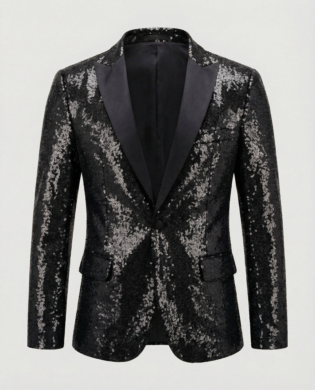 Glänzender Herren Pailletten Blazer