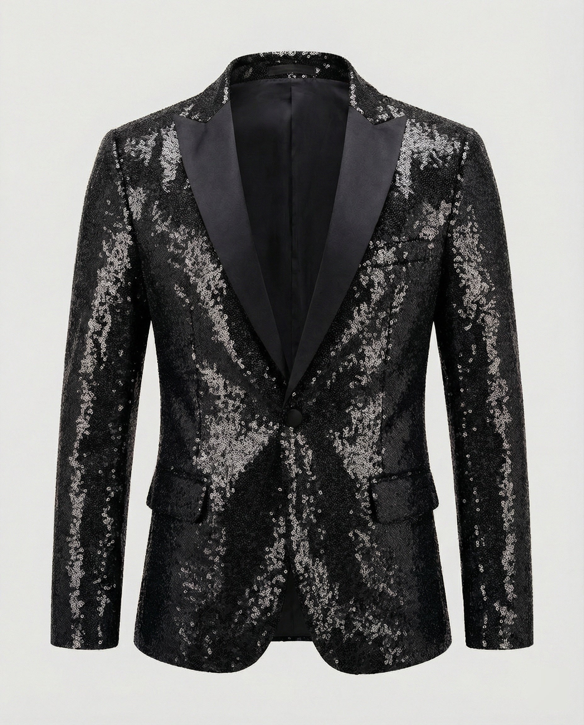 Glänzender Herren Pailletten Blazer