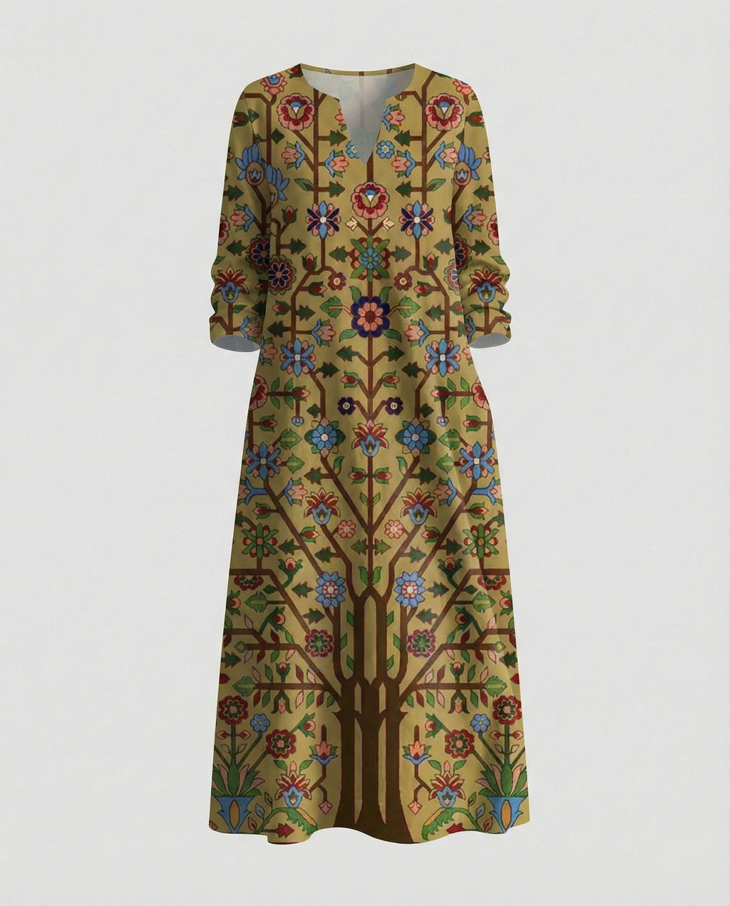 Boho Maxikleid Sommer Damen Taschen