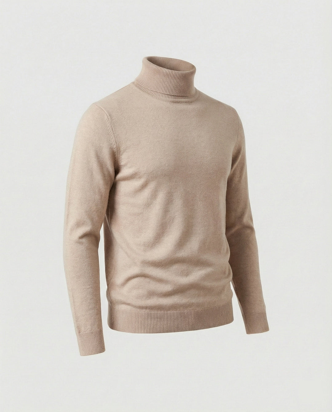 Herren Rollkragenpullover aus weichem Merinowolle
