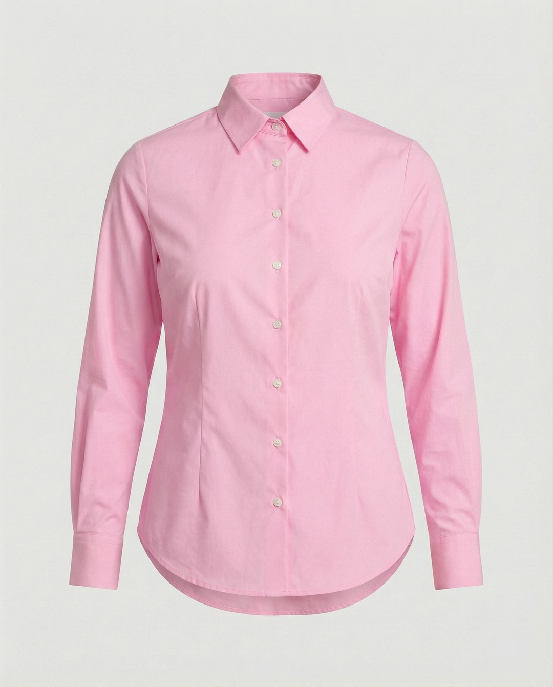 Hemdbluse Damen figurbetont mit Knopfdetails
