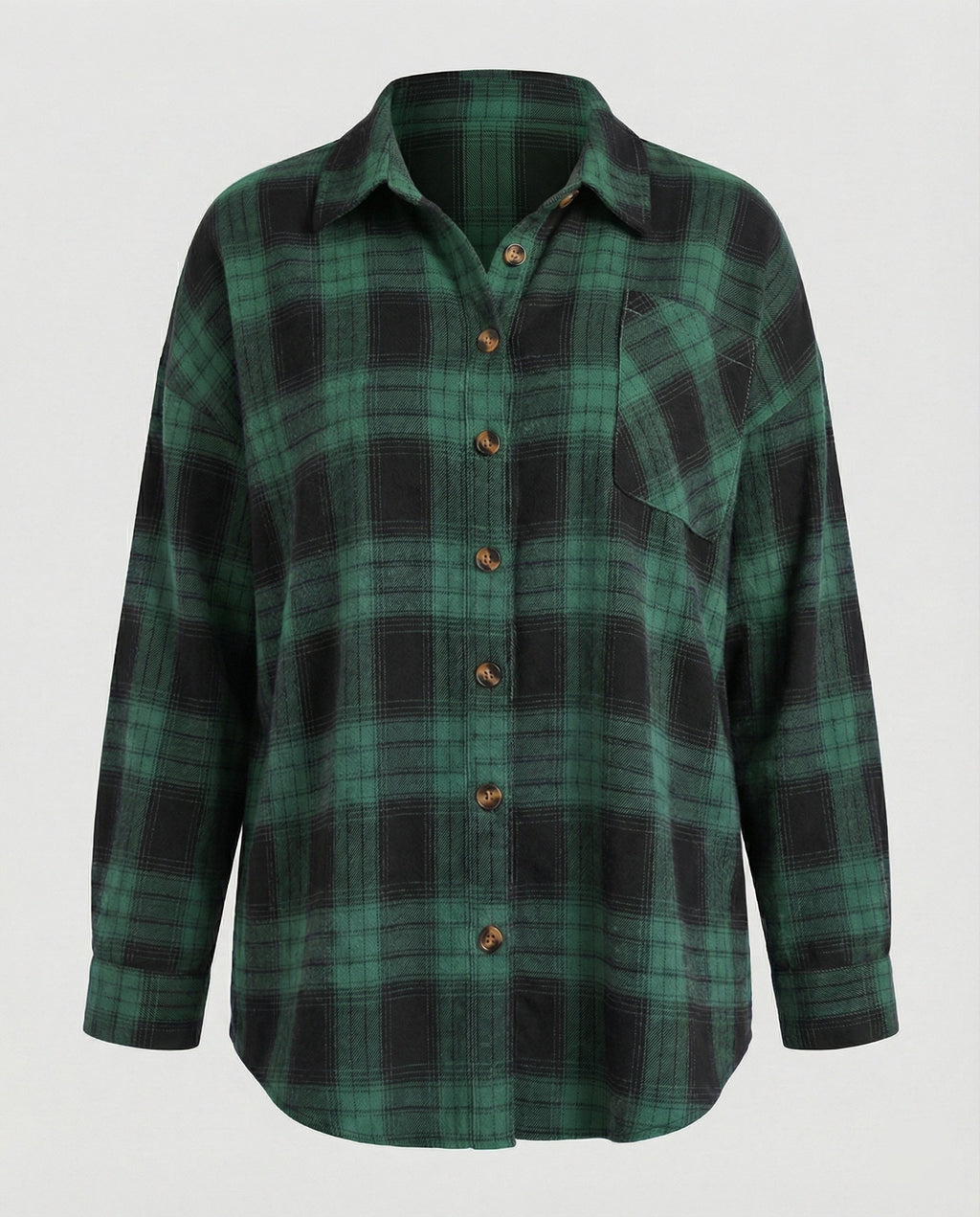 Damen Hemdjacke Flanell weit