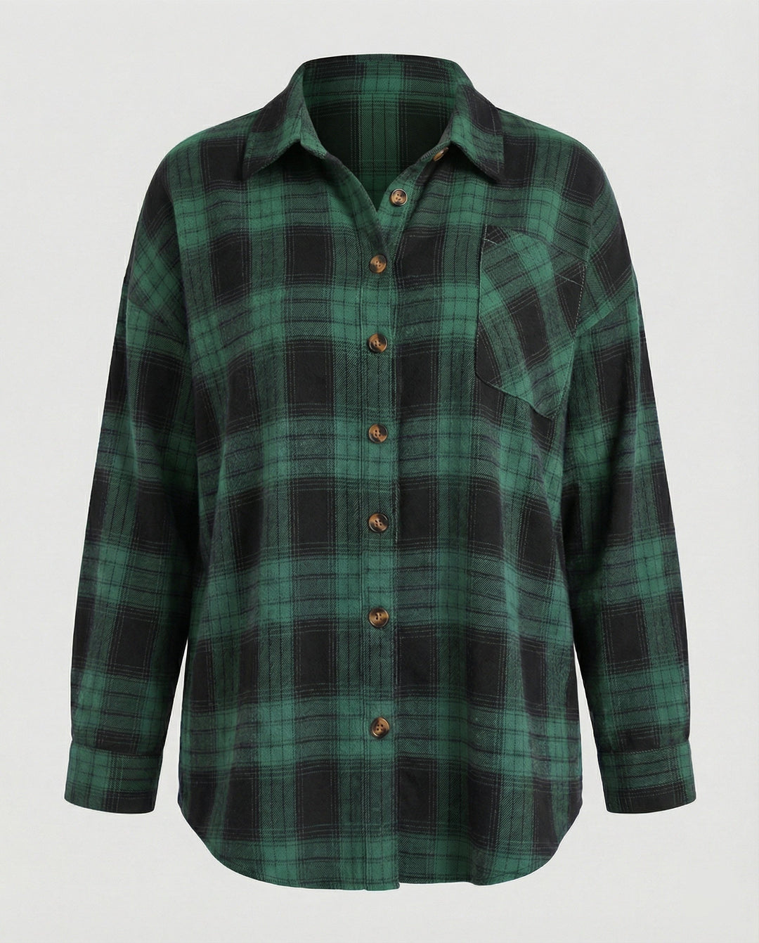 Damen Hemdjacke Flanell weit