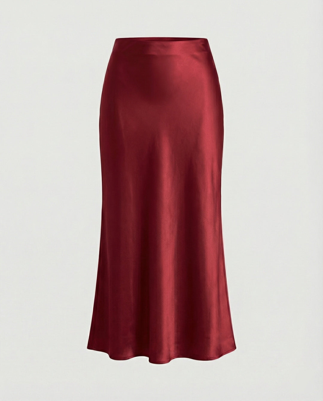 Damen Longskirt aus glattem Satin von