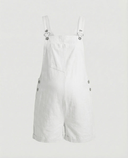 Damen Umstands Latzshorts