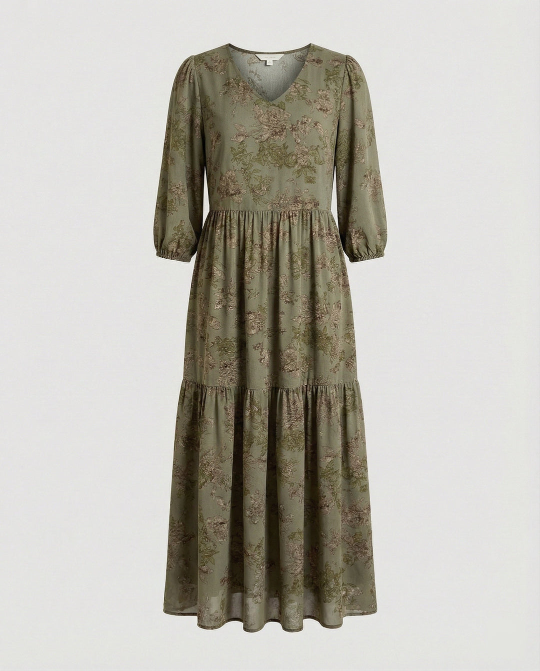Damen Midikleid Sommer Stufenrock