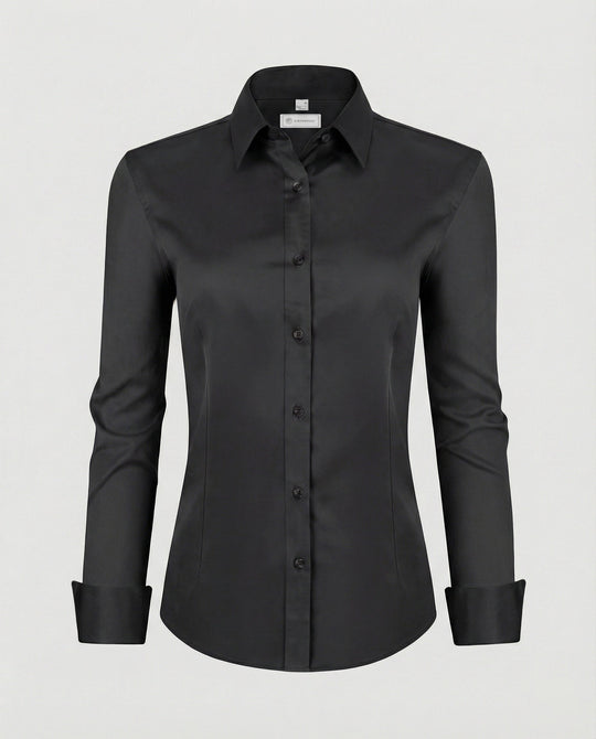 Damen Hemdbluse Stretch tailliert