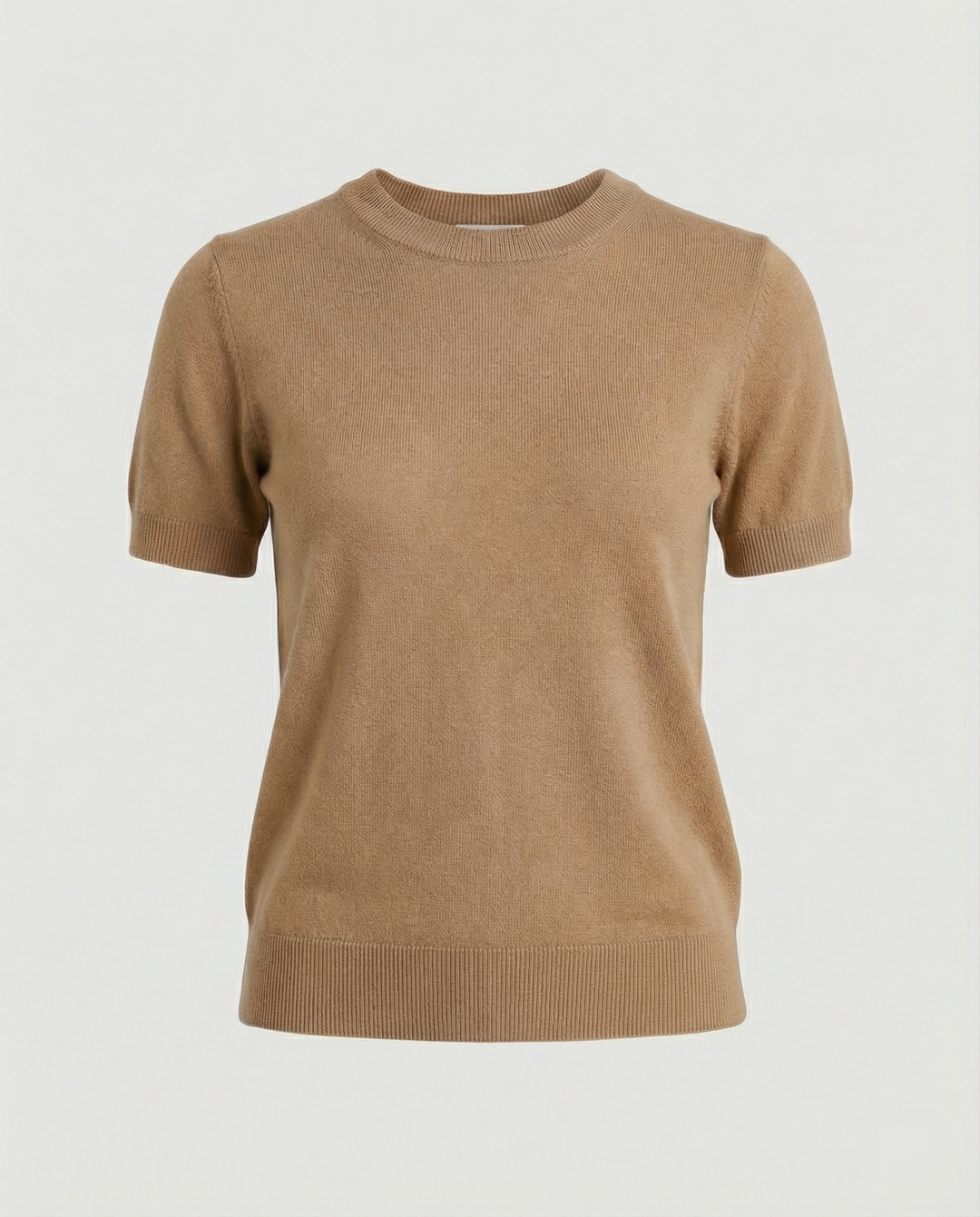 Damen Feinstrickpullover mit Kurzarmiger Silhouette und Weich Fließendem Material
