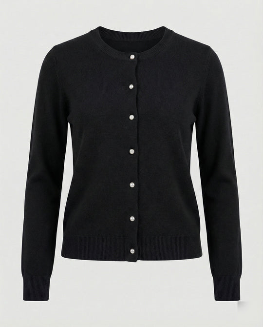 Damen Feinstrick Cardigan mit Knopfleiste und weichem Material