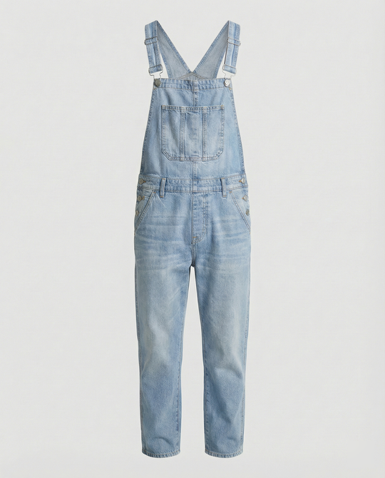 Herren Jeans Latzhose robust mit verstellbaren Trägern
