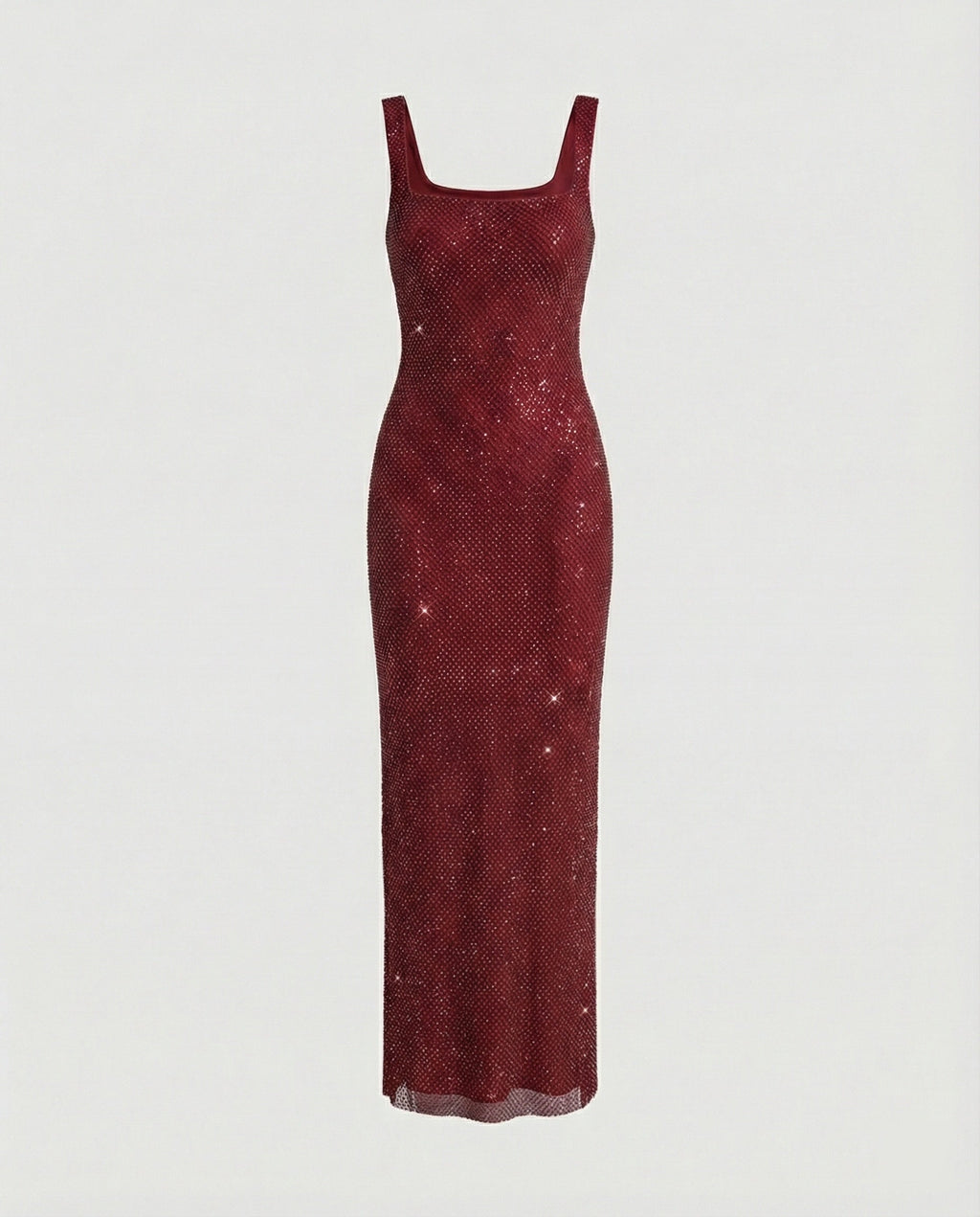 Damen funkelndes Abendkleid aus Netzstoff