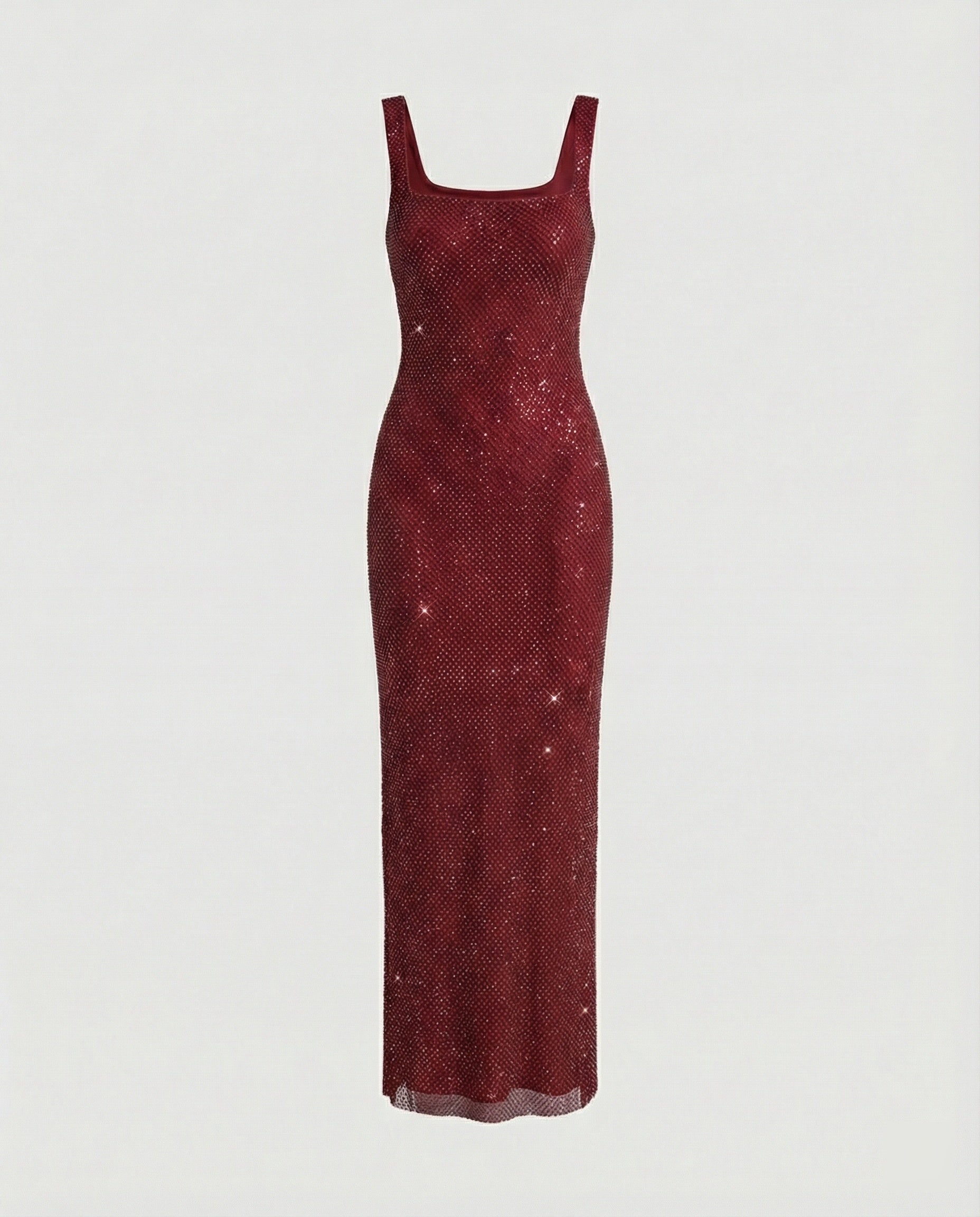 Damen funkelndes Abendkleid aus Netzstoff