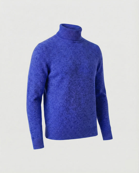Herren Rollkragenpullover aus weichem Merinowolle