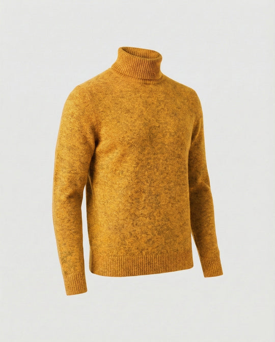 Herren Rollkragenpullover aus weichem Merinowolle