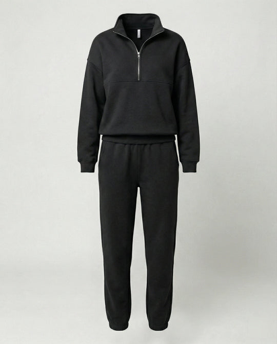 Jogginganzug Damen sportlich mit Zip-Hoodie und Jogginghose
