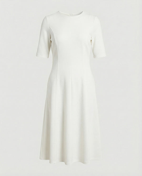 Damen Midikleid elegant Halbarm
