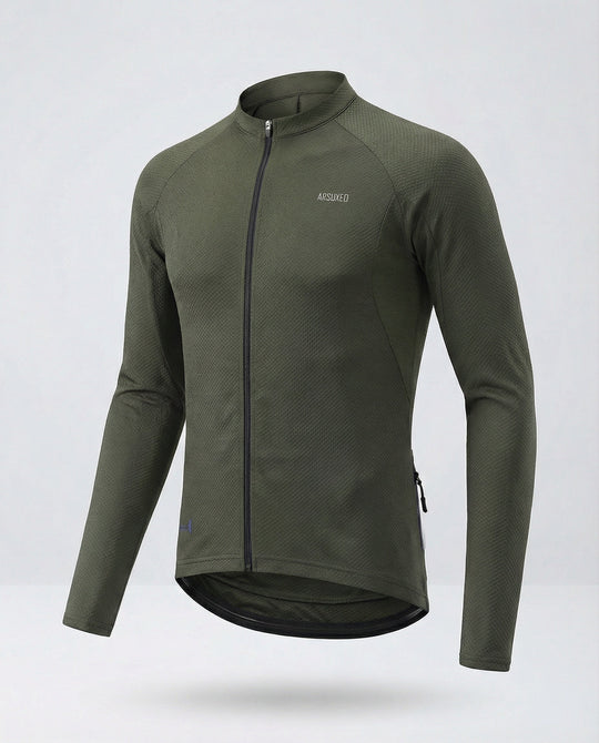 Fahrradtrikot Langarm Mit Rückentaschen Herren