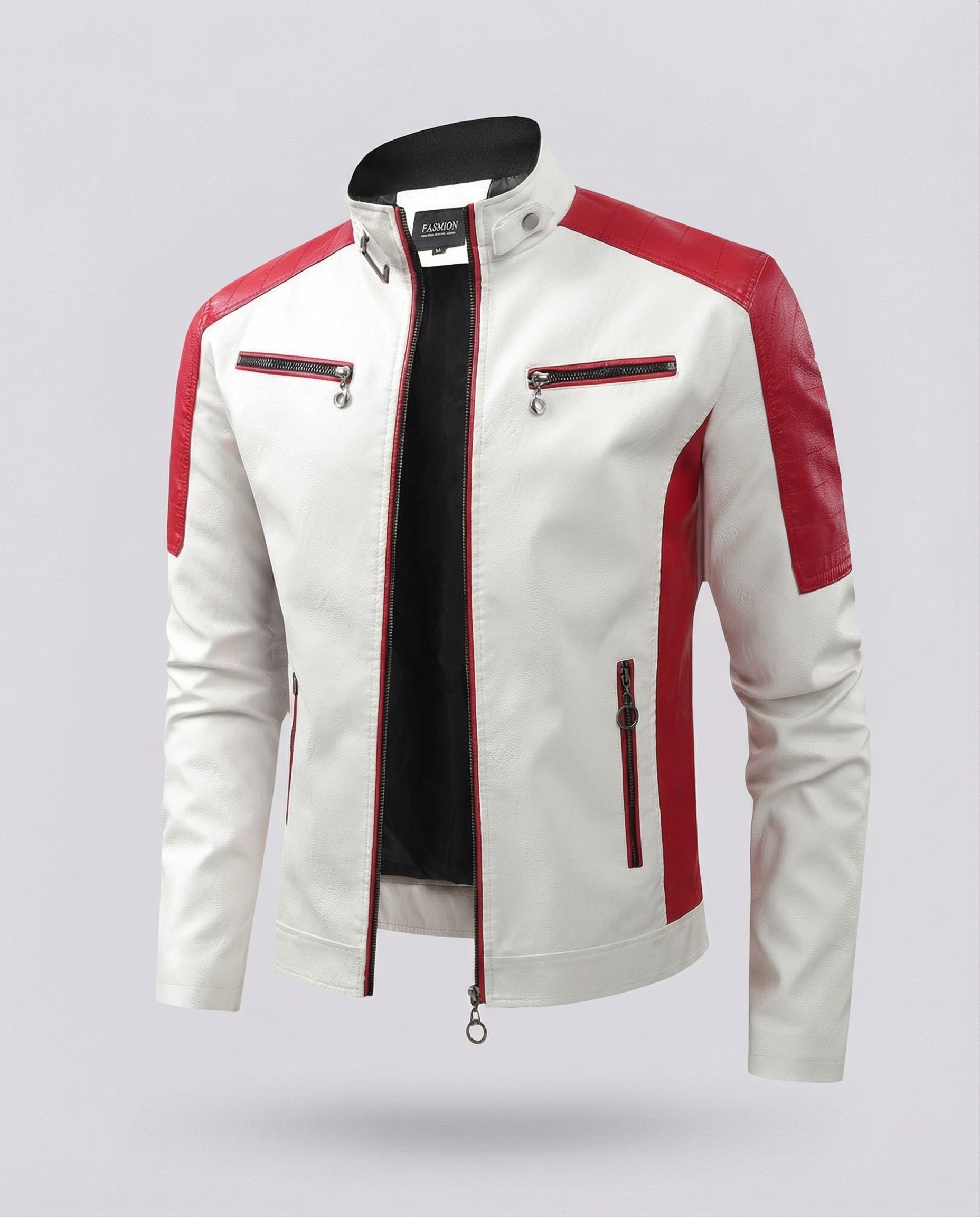 Herren Bikerjacke Motorsport Stil