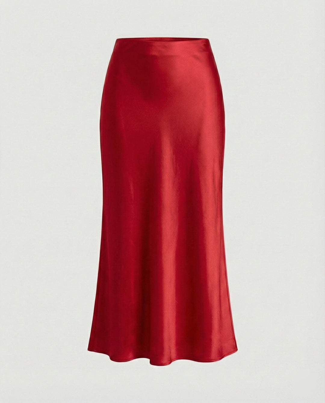 Damen Longskirt aus glattem Satin von