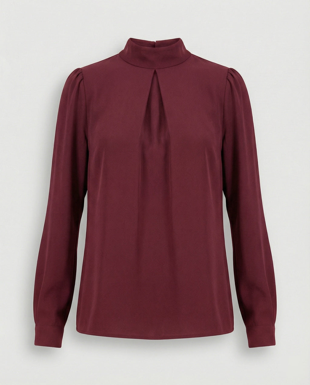 Damen elegante Bluse mit Stehkragen