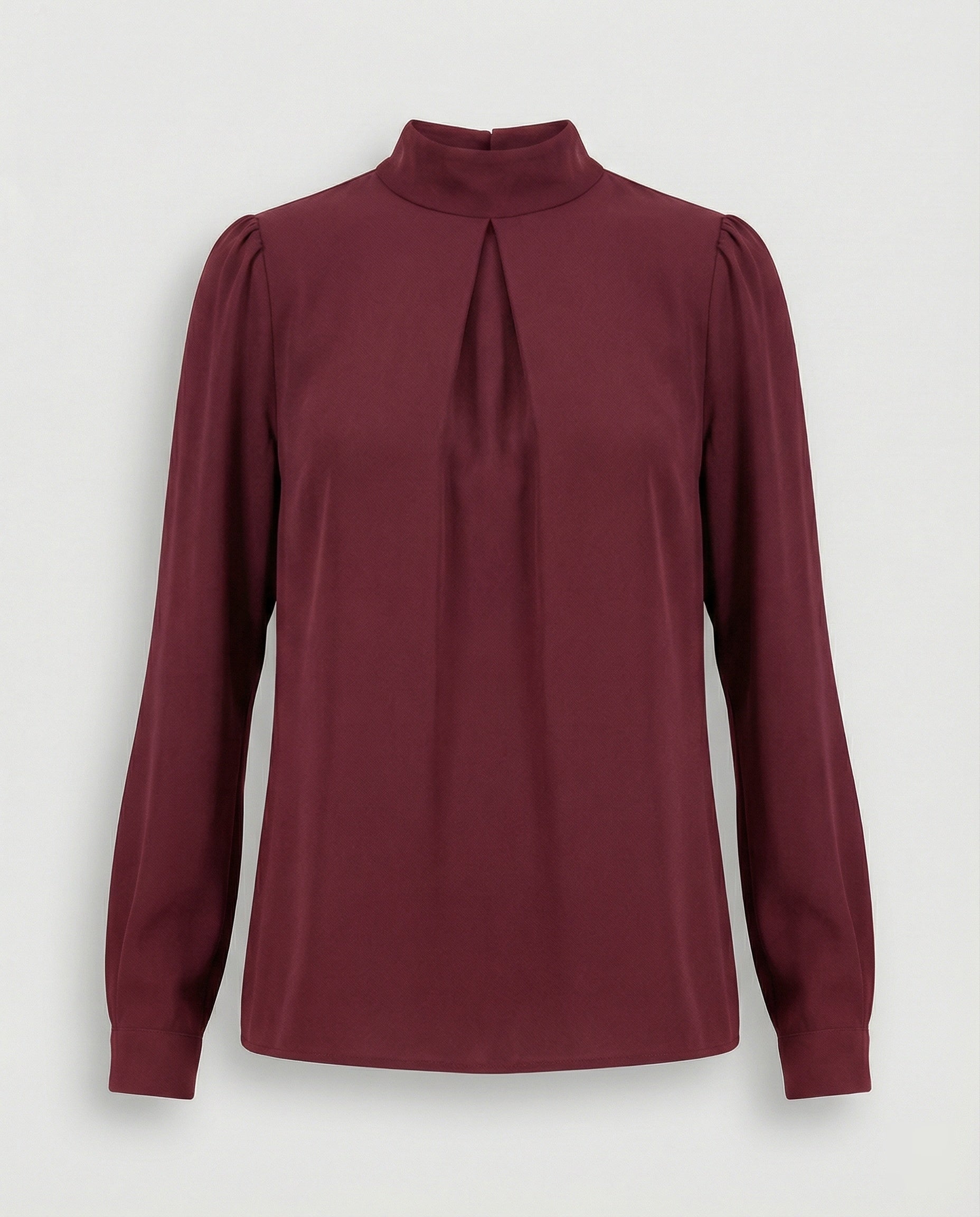 Damen elegante Bluse mit Stehkragen
