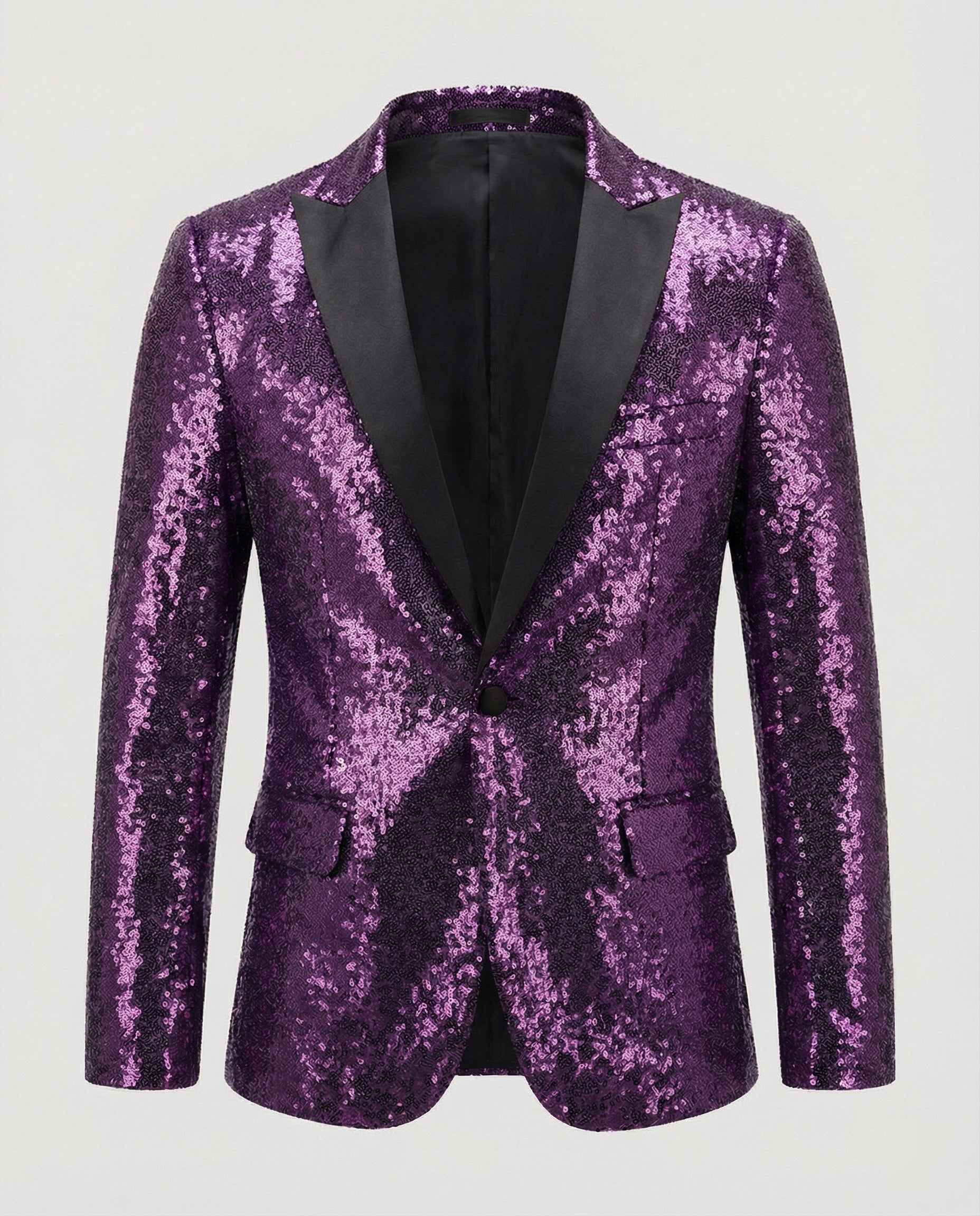 Glänzender Herren Pailletten Blazer