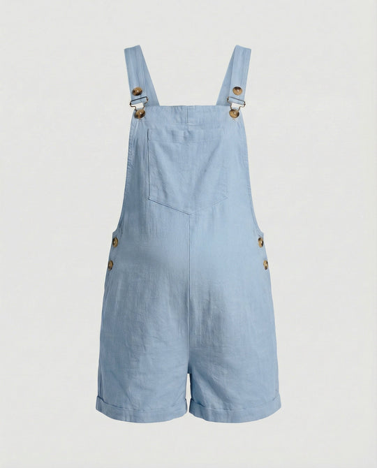 Damen Umstands Latzshorts