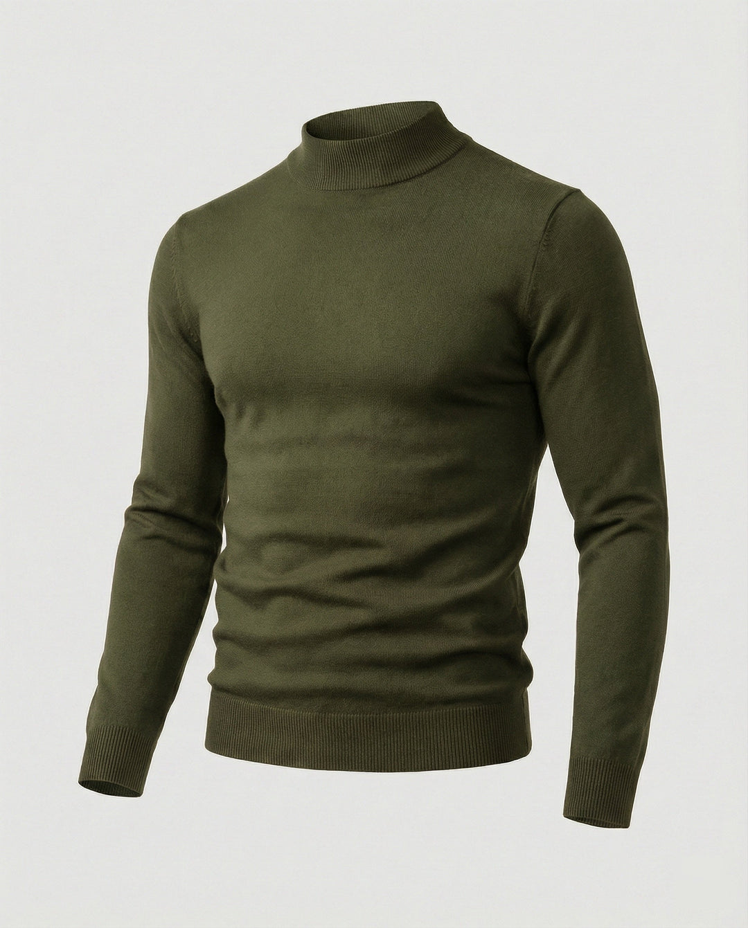 Herren eleganter Pullover mit Stehkragen