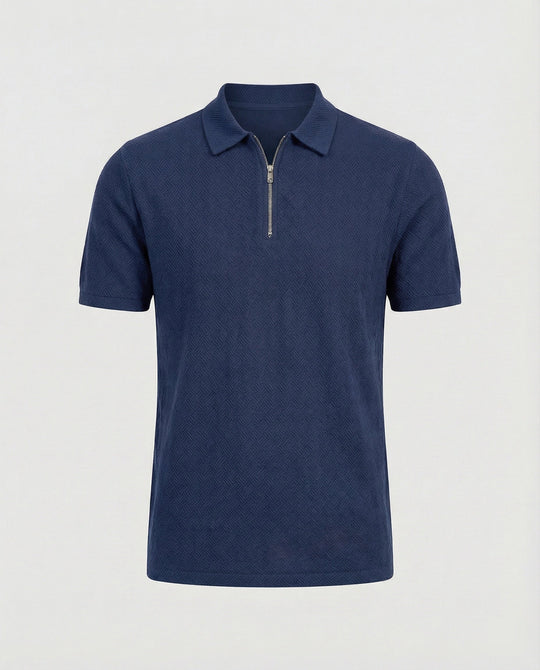 Herren Poloshirt mit Reißverschluss