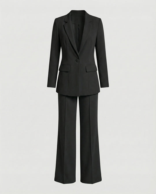 Stilvolles Set Bestehend Aus Edlem Blazer und Eleganter Hose