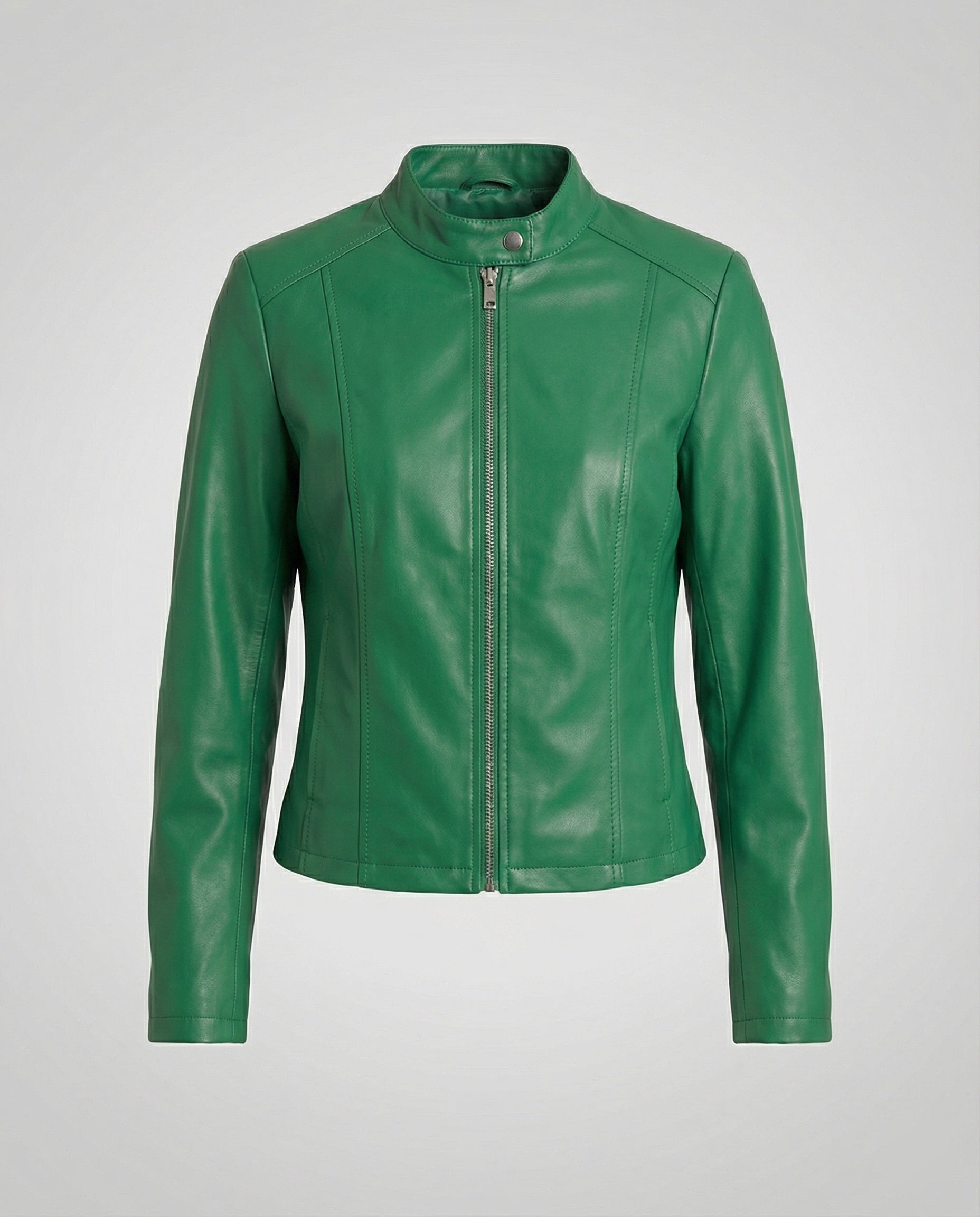 Damen Bikerjacke Lederimitat