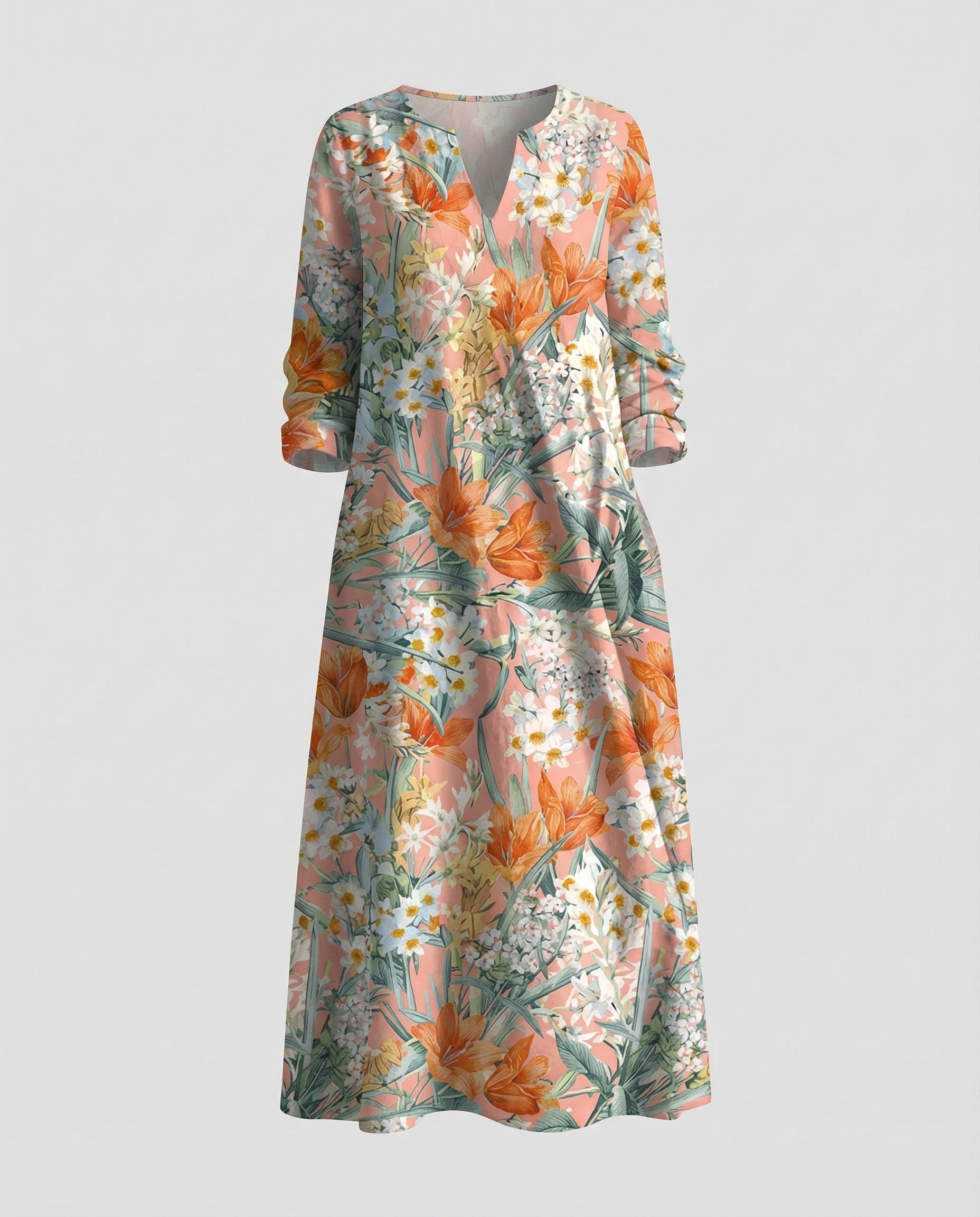 Boho Maxikleid Sommer Damen Taschen