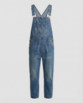 Herren Jeans Latzhose robust mit verstellbaren Trägern