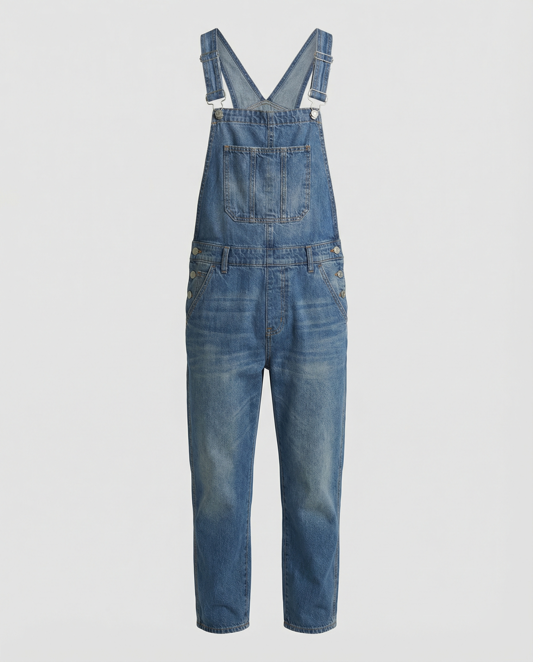 Herren Jeans Latzhose robust mit verstellbaren Trägern