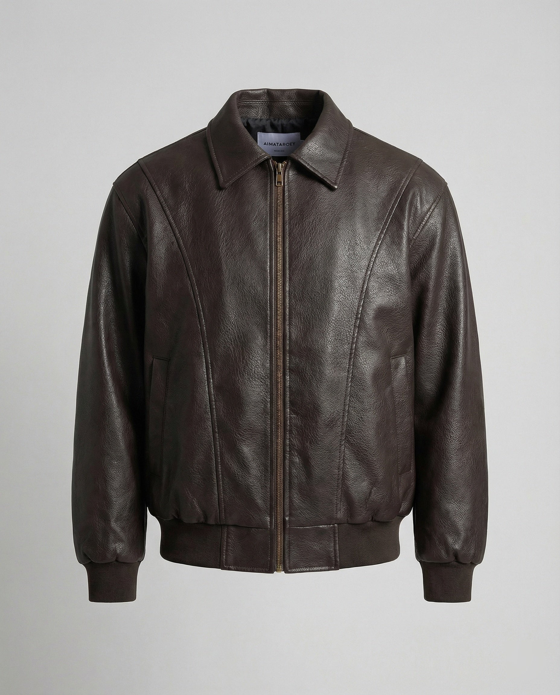 Herren Premium Leder Bomberjacke