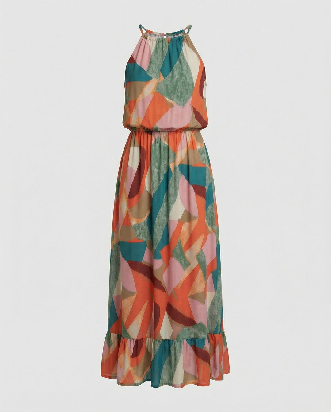 Damen Maxikleid Sommer Halter