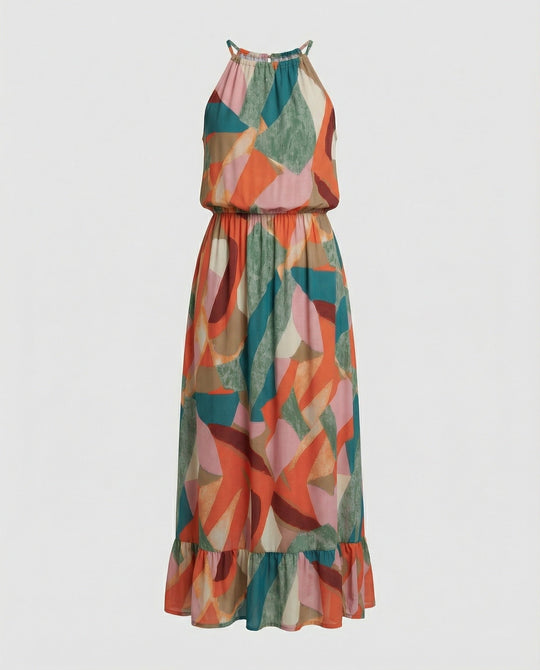 Damen Maxikleid Sommer Halter
