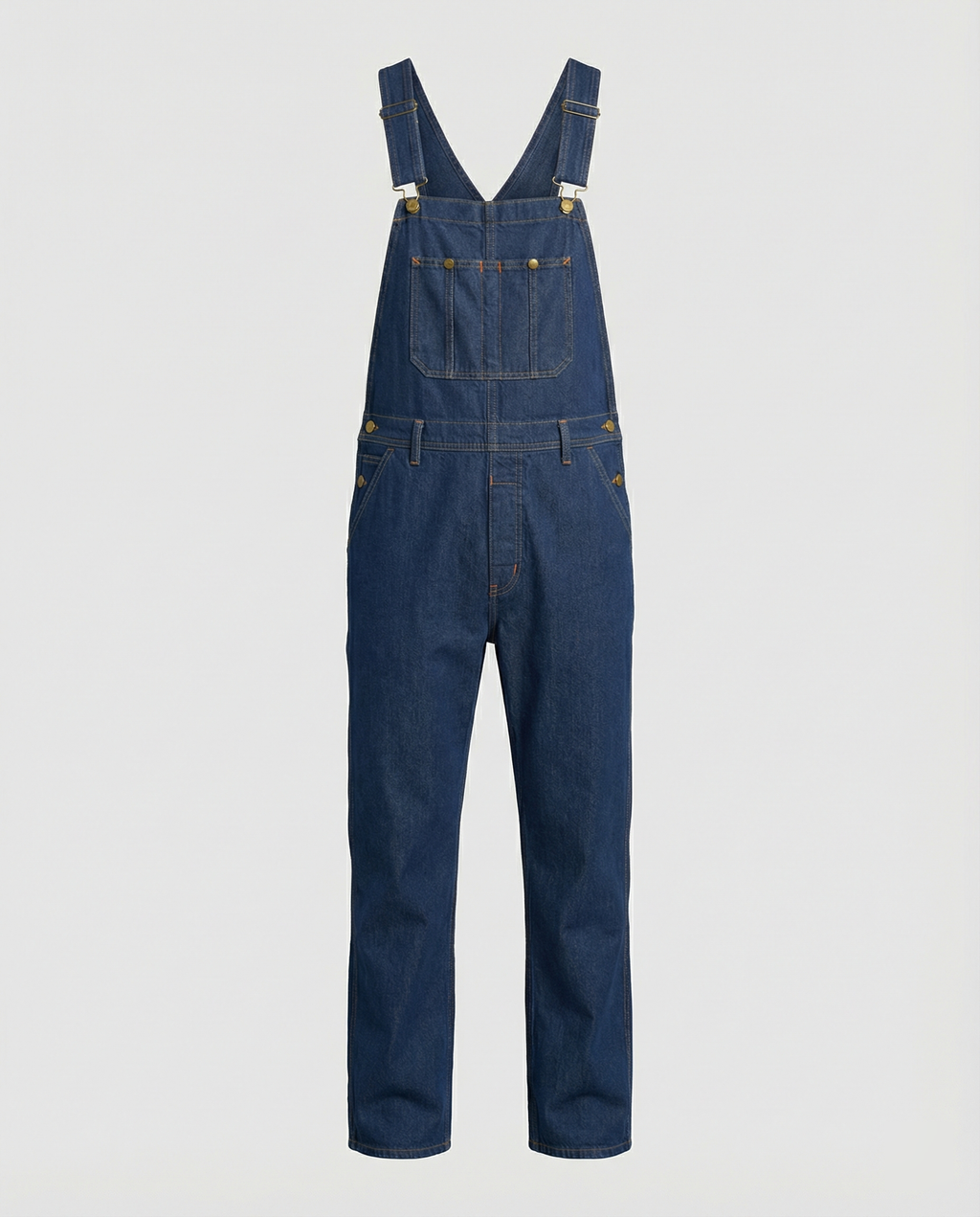 Herren Jeans Latzhose mit Taschen und verstellbarem Träger