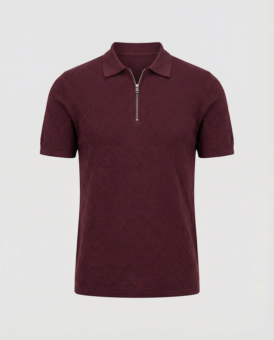 Herren Poloshirt mit Reißverschluss
