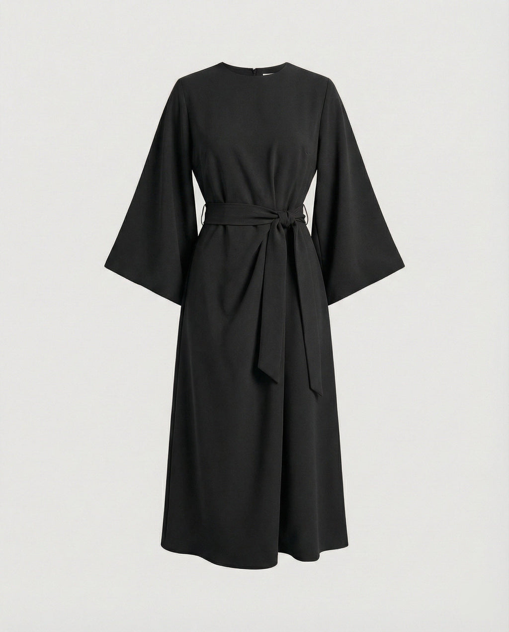 Elegantes Kleid mit Laternenärmeln und Gürtel
