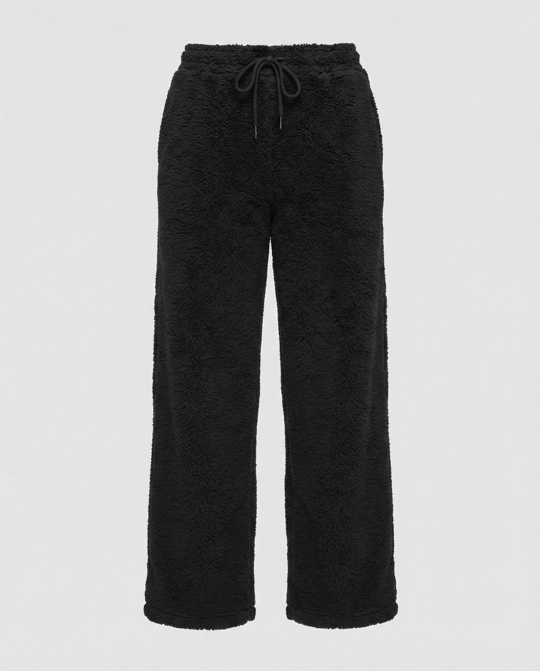 Damen kuschelige Fleece-Hose mit weitem Schnitt