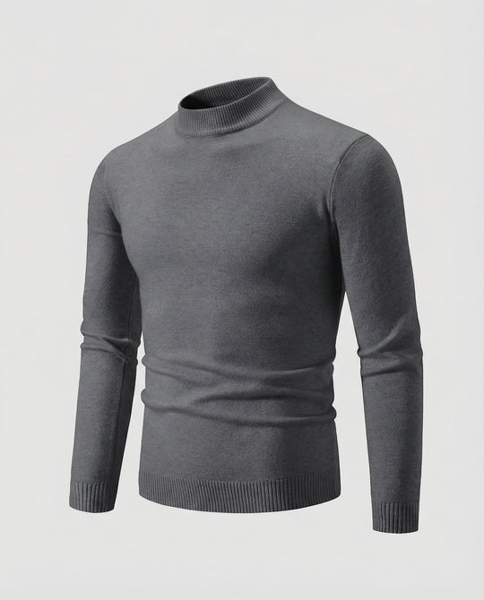 Herren eleganter Pullover mit Stehkragen