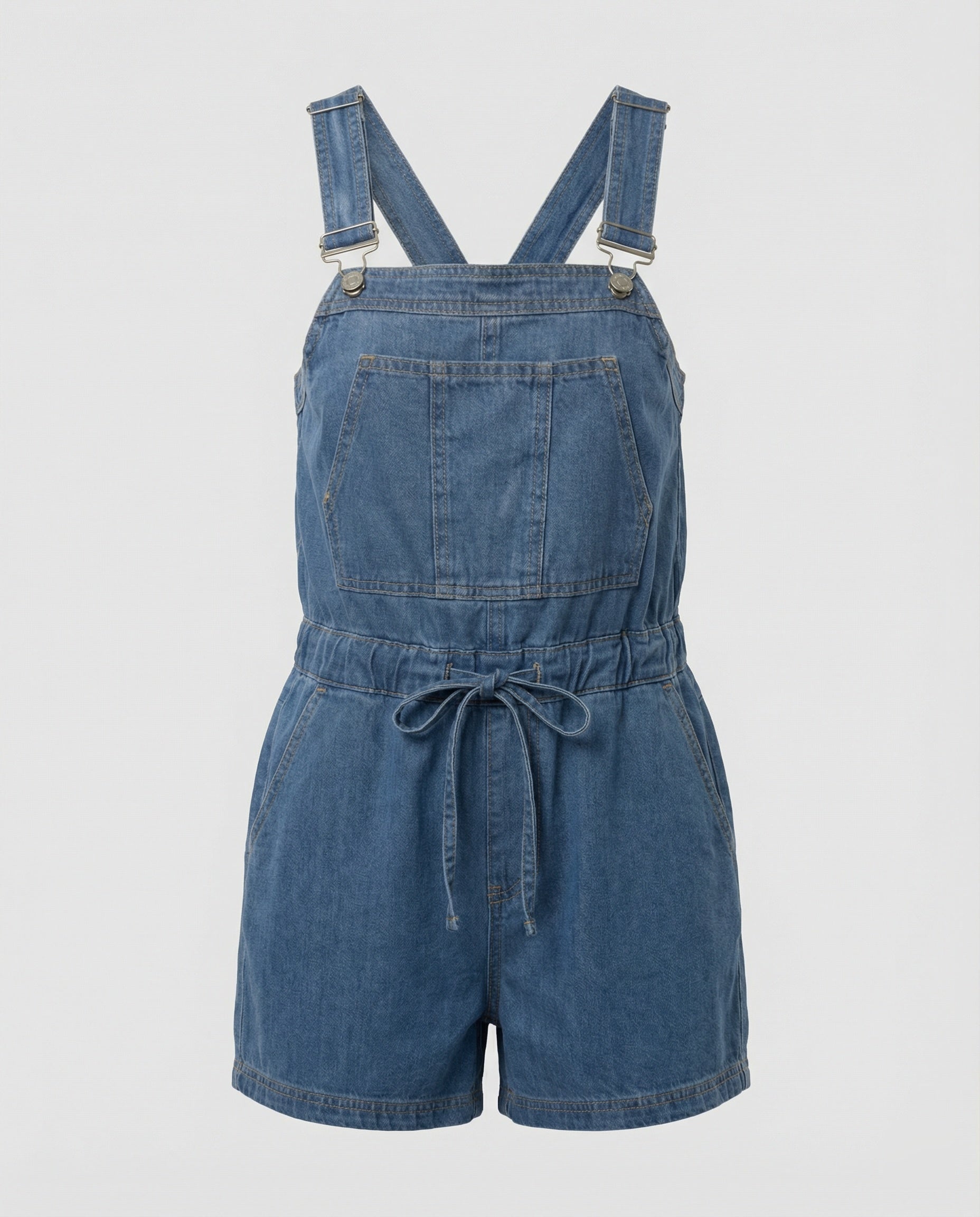 Damen Latzhose kurz Tunnelzug