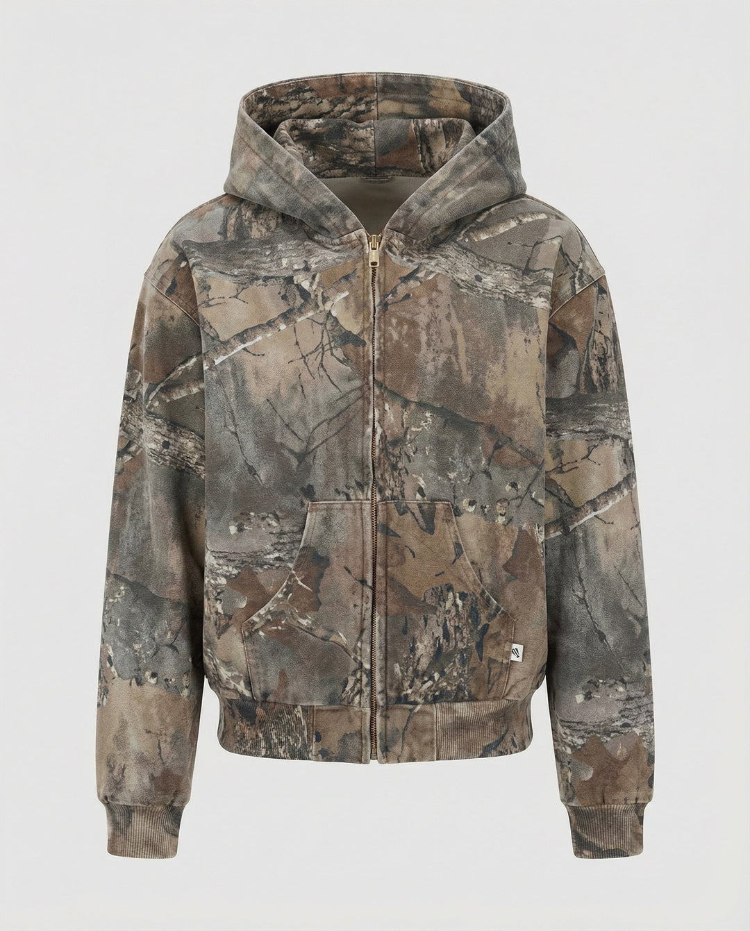 Retro Unisex Hoodie mit Camouflage-Muster