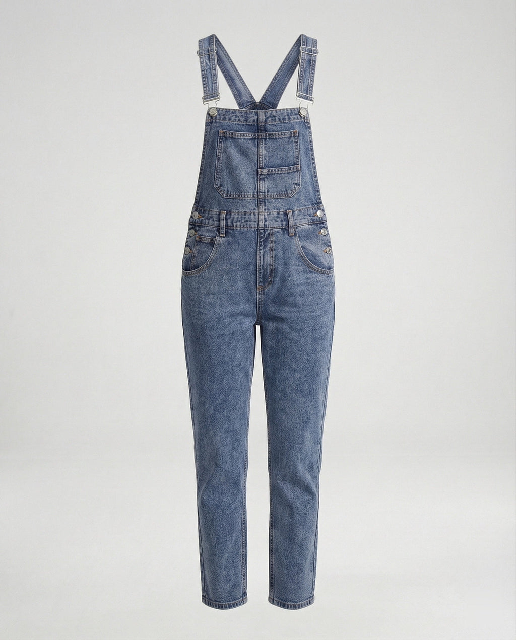 Damen Latzhose Jeans gerade