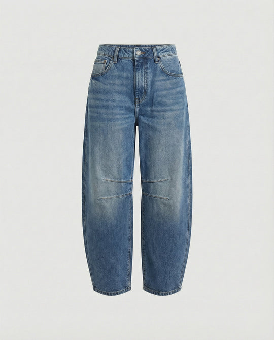 ShopNory | Mid Rise Barrel Jeans für Damen